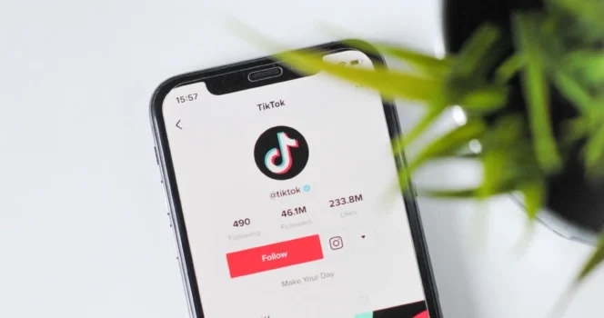 Tiktok In A Smartphone